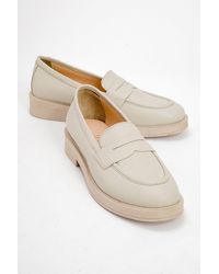 Forever & Always Shoes - Bree Platform Penny Leather Loafer - Lyst