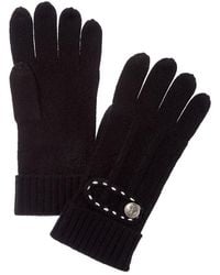 Forte - Cashmere Button Cuff Cashmere Gloves - Lyst