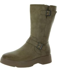 Dr. Scholls - Vip Faux Leather Mid-calf Motorcycle Boots - Lyst