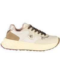 Blauer - Beige Leather Sneaker - Lyst