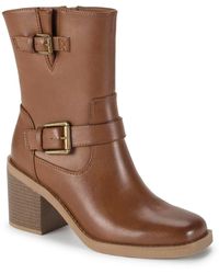 BareTraps - Mayla Faux Leather Riding Ankle Boots - Lyst