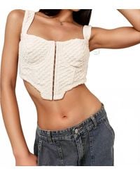 Pretty Garbage - Waffle Corset Top - Lyst
