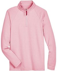 Devon & Jones - Crownlux Performance Clubhouse Micro-Stripe Quarter-Zip Pullover - Lyst