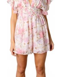 Storia - Kelsey Floral Romper - Lyst
