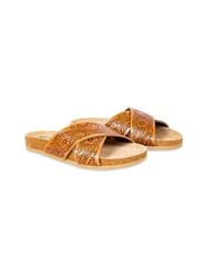 Myra Swim - Gracie Hand Tooled Sandals - Lyst