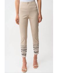 Joseph Ribkoff - Geometric Patterned Slim Trouser Pant - Lyst