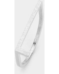 Fashnzfab - L- Initial Monogram Brass Metal Ring - Lyst