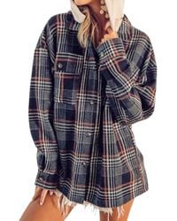 Bibi - Hooded Flannel Jacket - Lyst