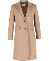 BOSS - Single-Breasted Coat With Pockets - Lyst