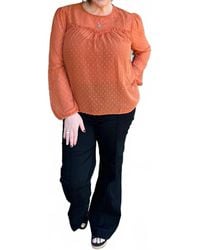 Mittoshop - Swiss Dot Long Sleeve Blouse - Lyst