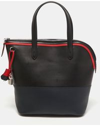 Hermès - /bleu Nuit/rouge Evercolor And Swift Leather Transat Sailor Bag - Lyst