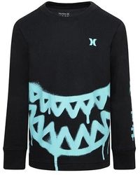 Hurley - Sharkbait T-Shirt Kids 4 Printed Cotton Blend Long Sleeve Erk901 - Lyst