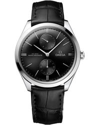Omega - De Ville Black Dial Watch - Lyst