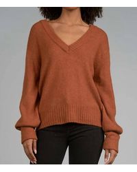 Elan - Soft V-neck Pullover Sweater - Lyst