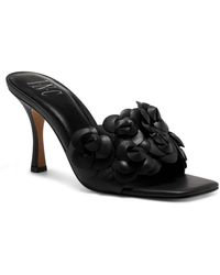 INC - Weslyn Faux Leather Slip-on Slide Sandals - Lyst