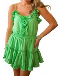Sincerely Ours - Tropicana Ruffle Mini Dress - Lyst