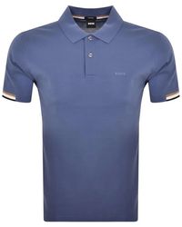BOSS - Parlay 147 Pique Cotton Short Sleeve Polo Shirt - Lyst