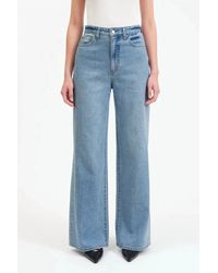 DAZE - Studded Far Out Wide Leg Jean - Lyst