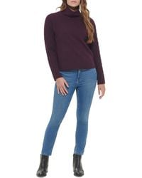 Calvin Klein - Cable Knit Cowlneck Pullover Sweater - Lyst