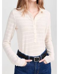 Rag & Bone - Julia Long Sleeve Polo - Lyst