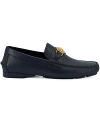 Versace - Elegant Calf Leather Loafers - Lyst