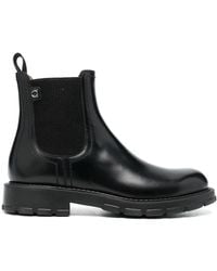 Ferragamo - Ferragamo Iago Leather Chelsea Boots - Lyst