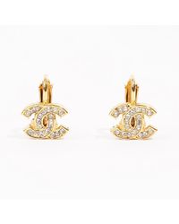 Chanel - Coco Mark 2092 Earrings Plated - Lyst