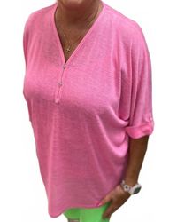 Marble - Oversized V-Neck Top Set - Lyst