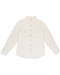 Aimé Leon Dore - Cream Fleece Button-Down Shirt - Lyst