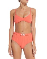 Solid & Striped - The Cora Belt Ribbed Bikini Bottom - Lyst