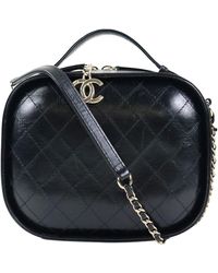 Chanel - Vanity Leather Shopper Bag (pre-owned) - Lyst