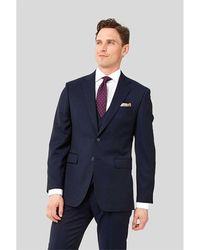 Charles Tyrwhitt - Stripe Slim Fit Birdseye Travel Suit Jacket - Lyst