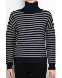 Metric Knits - Short Texture Striped Pullover Sweater - Lyst
