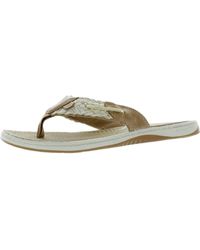 Sperry Top-Sider - Parrotfish Leather Braided Thong Sandals - Lyst