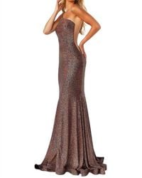 Jovani - One Shoulder Prom Gown - Lyst