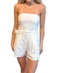 Olivaceous - Nicolette Romper - Lyst