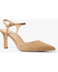 Michael Kors - Amara Suede Slingback Pump - Lyst