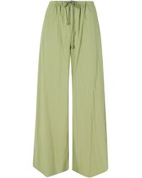 Isabelle Blanche - Drawstring Elastic-Waistband Cotton Pants - Lyst