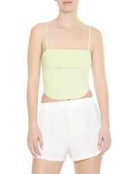 Forever 21 - Cropped Dolphin-Hem Cami - Lyst