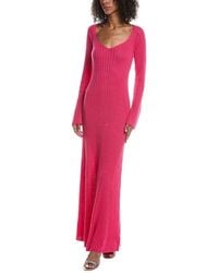Paris Georgia Basics - Elemental Linen-Blend Knit Dress - Lyst