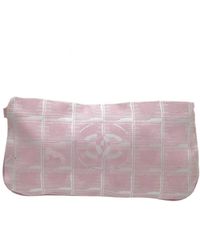 Chanel - Travel Line Synthetic Clutch Bag (pre-owned) - Lyst