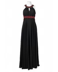 Sue Wong - Beaded Cutout Back Evening Dress - Lyst