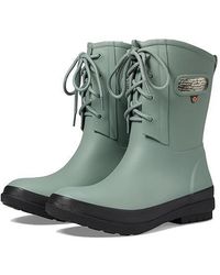 Bogs - Amanda Ii Lace Jade Waterproof Lace-Up Rain Boots Rhs4650 - Lyst