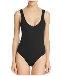 L*Space - Phoebe One-shoulder Ribbed One-piece Swimsuit - Lyst
