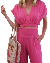 Felicite - Vacay Gauze Top - Lyst