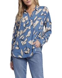 NYDJ - Collar Polyester Blouse - Lyst