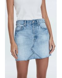 Pistola - Kat High Rise Denim Skirt - Lyst
