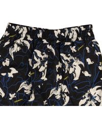 Marcelo Burlon - County Flowers Boxer Shorts - Black/blue/white - Lyst
