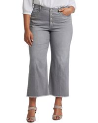 NYDJ - Plus Teresa Rocksand High-rise Wide Leg Jean - Lyst