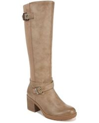 Dr. Scholls - Prairie Faux Leather Block Heel Knee-High Boots - Lyst